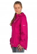 Rosarot (cherry) mit Punkten Damen Regenjacke Lucie von Pro-X Elements 4