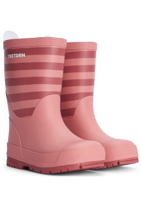 Rosa gestreifte Kinderregenstiefel Gränna von Tretorn