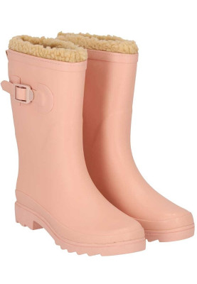 Rosa  gefütterte Damen-Gummiregenstiefel Rubber Rain Boots von XQ