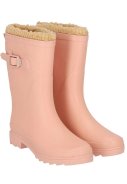 Rosa  gefütterte Damen-Gummiregenstiefel Rubber Rain Boots von XQ 1