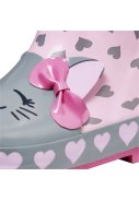 Rosa/graue Regenstiefel Katze von Playshoes 2