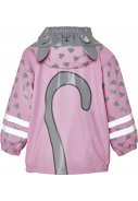 Rosa/graue Regenjacke Katze von Playshoes 2