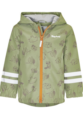 Grüne Kinderregenjacke Forest Animals von Playshoes