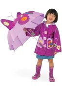 Rosa Kinder Regenmantel Butterfly von Kidorable 3