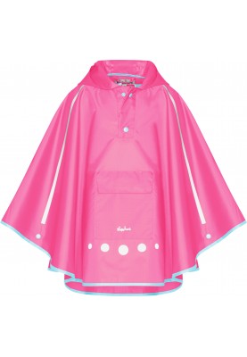 Pinkfarbener Kinderregenponcho Pack It von Playshoes