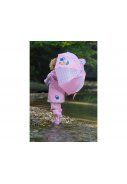 Rosa Kinderregenschirm Maus und Elefant von Playshoes 4