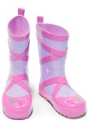 Rosa / lila Kinder Gummistiefel Ballett von Kidorable