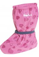 Rosa mit Herzen Regenfüßlinge mit Fleece von Playshoes