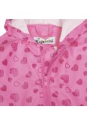 Rosa Regenoverall mit Herzen von Playshoes 4