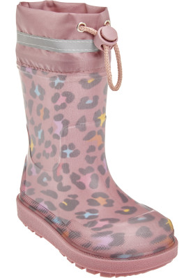 Rosa mit Leo Print Umweltfreundlich Gummistiefel von Playshoes