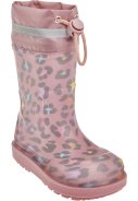 Rosa mit Leo Print Umweltfreundlich Gummistiefel von Playshoes