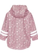 Rosa bedruckte Regenjacke mit Fleecefutter von Playshoes 3