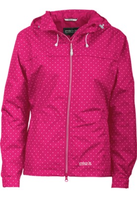 Pink mit Punkten Damen Regenjacke Lucie von Pro-X Elements