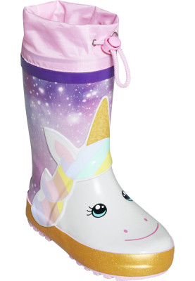 Rosa Regenstiefel Einhorn von Playshoes