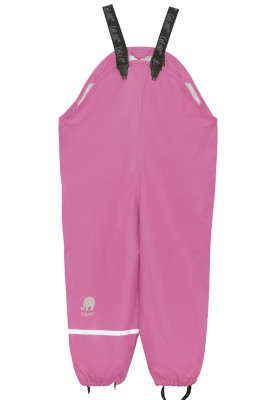 Rosa Regenhose mit Trägern von CeLaVi