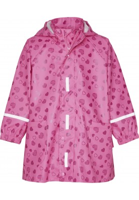 Playshoes Regenjacke rosa mit Herzchen