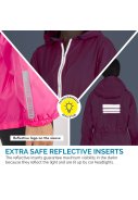 Rosa  Regenjacke Windbreaker von Perletti 4