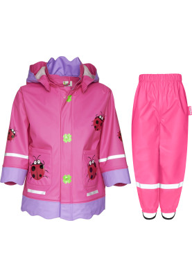 Rosa Regenanzug Marienkäfer von Playshoes