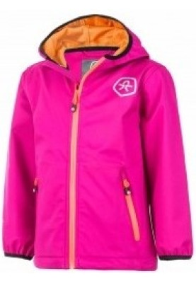 Rosa atmungsaktive Softshell Outdoorjacke von Color Kids