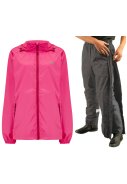 Rosa Regenanzug von Mac in a Sac (Hose mit langem Reißverschluss)