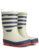 Sand / Blau gestreifte Kinderregenstiefel Gränna von Tretorn 1