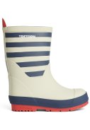 Sand / Blau gestreifte Kinderregenstiefel Gränna von Tretorn 2