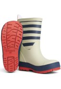 Sand / Blau gestreifte Kinderregenstiefel Gränna von Tretorn 3