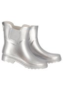 Silver Metallic Damenregenstiefel Chelsea Gummi von XQ Footwear 3