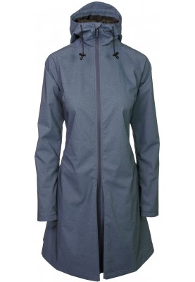 Stahlblaue Damenregenjacke Seq von AGU