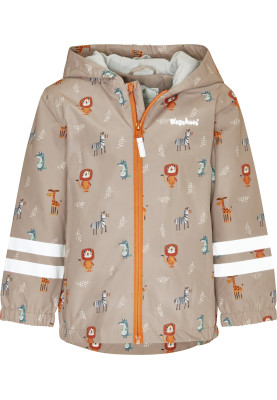 Beiger Kinderregenjacke Wild Animals von Playshoes