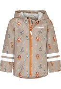 Beiger Kinderregenjacke Wild Animals von Playshoes