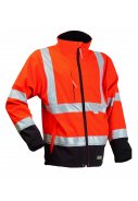 Lyngsøe Rainwear Hi-Vis Softshell fluor orange/schwarz