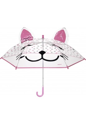 Durchsichtiger Kinderregenschirm Katze von Playshoes 