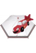 Durchsichtiger Kinderregenschirm Rennwagen von Playshoes  2