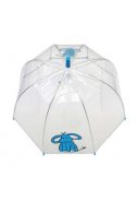 Durchsichtiger Kuppelregenschirm blau mit Elefant von Smarti 2
