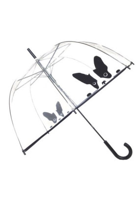 Durchsichtiger Kuppelregenschirm Hund von Smati