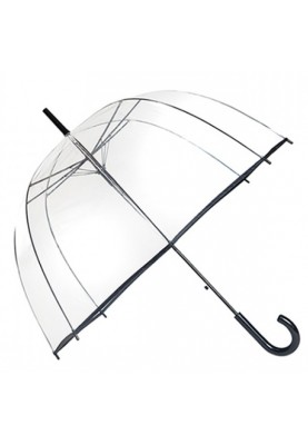 Durchsichtiger Kuppelregenschirm mit schwarz von Smati