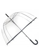 Durchsichtiger Kuppelregenschirm mit schwarz von Smati 1
