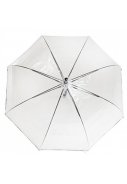 Durchsichtiger Kuppelregenschirm mit schwarz von Smati 3