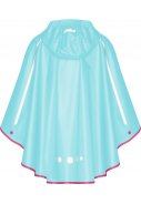 Türkisblauer Kinderregenponcho Pack It von Playshoes 3