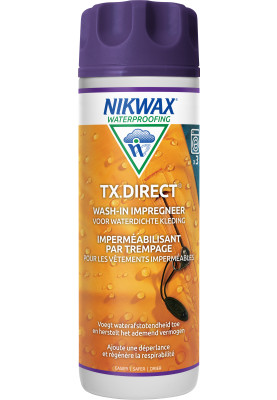 TX Direct von Nikwax, Einwasch-Imprägnierung für wasserdichte Kleidung