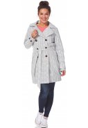 Weiß/schwarzer Trenchcoat Bodille von Happy Rainy Days 4