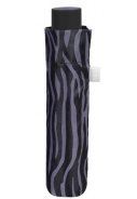 Damen Mini Regenschirm mit Zebramuster 2