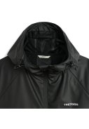 Schwarz atmende Regenanzug Packable Rainbreaker von Tretorn. 7
