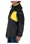 Schwarz/gelbe Herenregenjacke Mason von Pro-X Elements 5