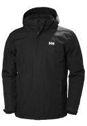 Schwarze gefütterte Herren regenjacke Dubliner von Helly Hansen