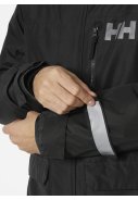 Schwarze gefütterte Herren-Regenjacke "Rigging Coat" von Helly Hansen 3