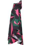 Zwart / grün / rosa Triangulate Regenponcho Danebodil von Danefae 3