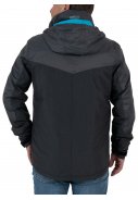 Schwarz melange Herrenregenjacke James von Pro-X Elements 4