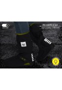 Schwarz mit neon gelbe hoher Regenschuhe/galoschen von Perletti 2